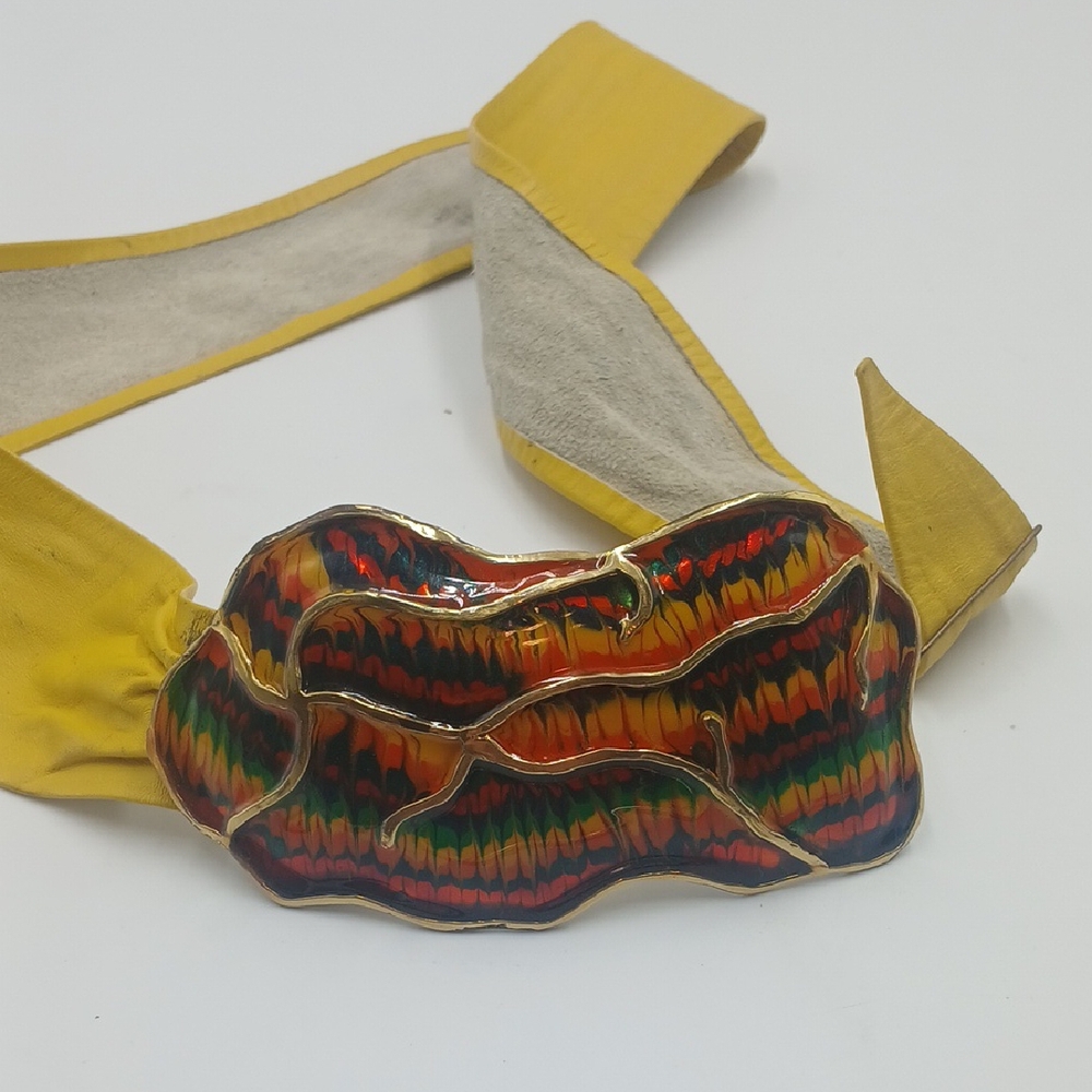 Yellow and Red Decorative Belt